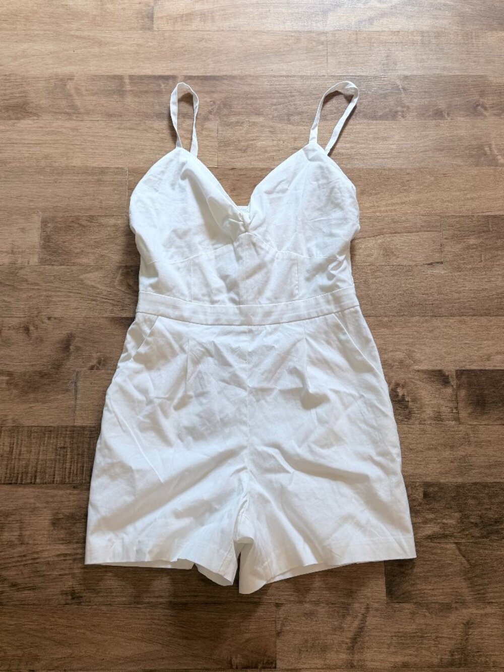White House Black Market, white romper
